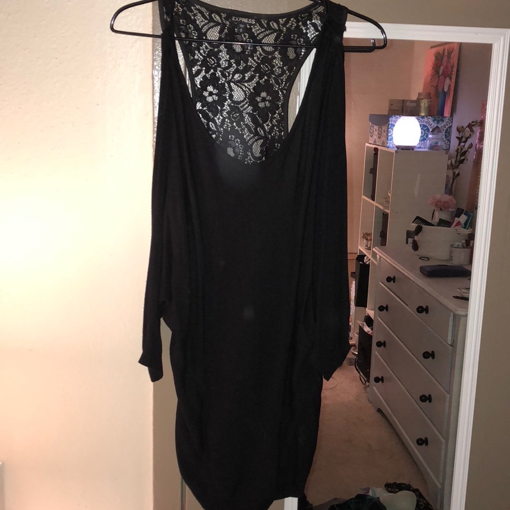 Black long sweater